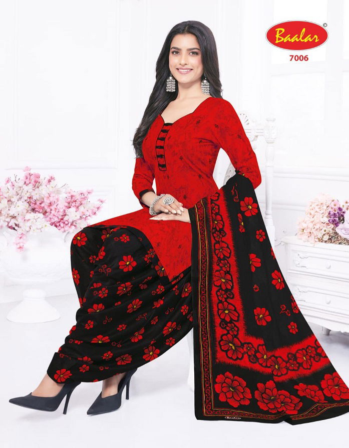 Crystal Patiyala Vol 7 By Baalar Printed Cotton Dress Material Wholesale Shop In Surat